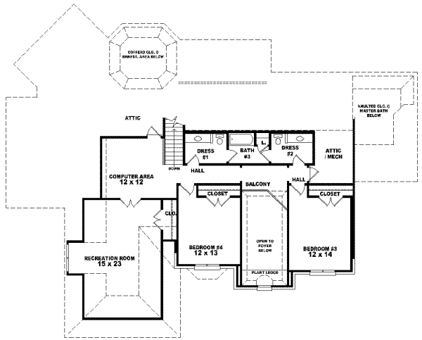 Upper/Second Floor Plan: 6-1118