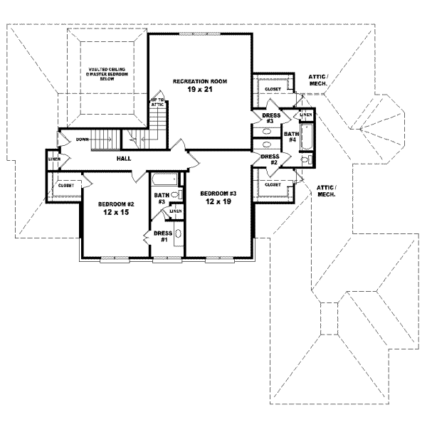 Upper/Second Floor Plan: 6-1119