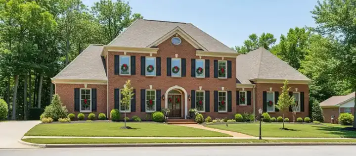 Colonial house plans 6-1124 - front exterior, 3,500 sq ft, 3 bed, 3 bath house plans | Monster House Plans