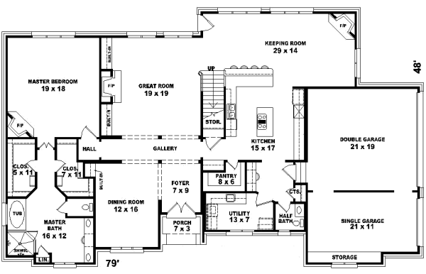Main Floor Plan: 6-1125