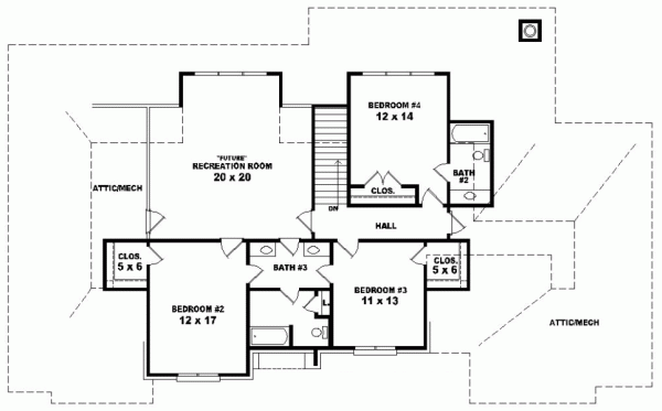Upper/Second Floor Plan: 6-1126