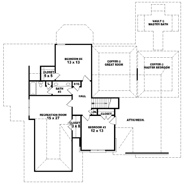 Upper/Second Floor Plan: 6-1128