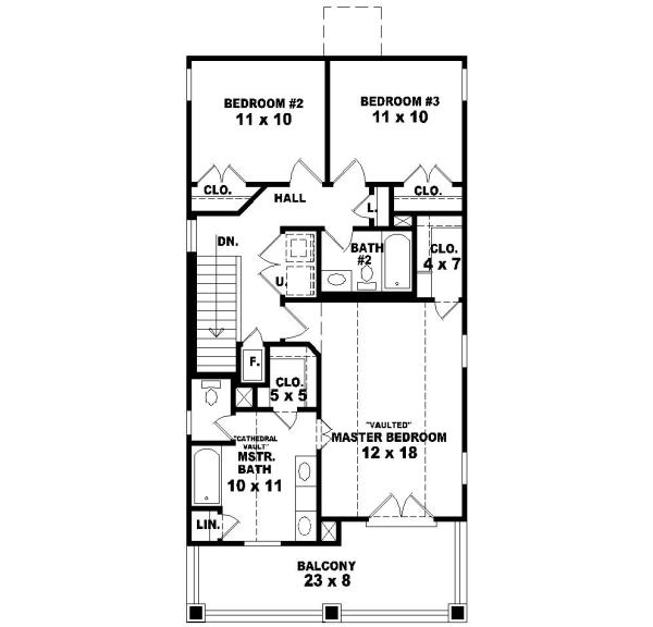 Upper/Second Floor Plan: 6-113
