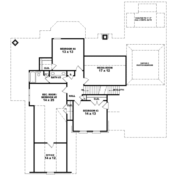 Upper/Second Floor Plan: 6-1130