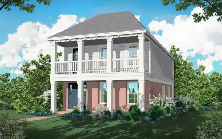 Southern house plans 6-115 - front exterior, 1,824 sq ft, 3 bed, 2 bath house plans | Monster House Plans