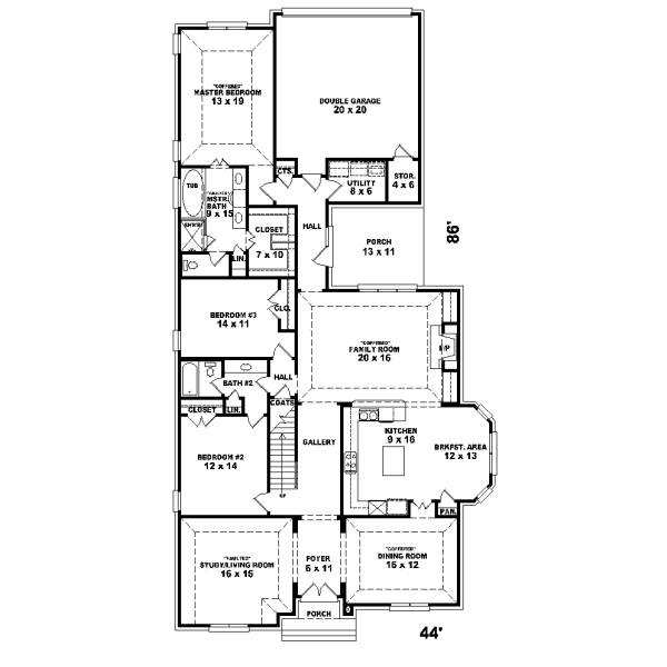 Main Floor Plan: 6-1153