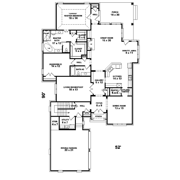 Main Floor Plan: 6-1154