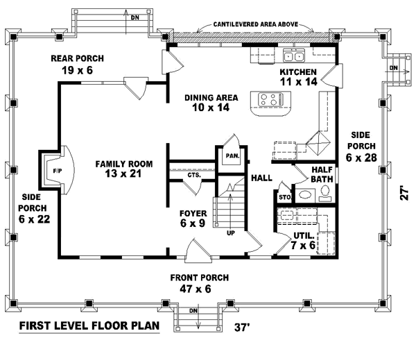 Main Floor Plan: 6-116