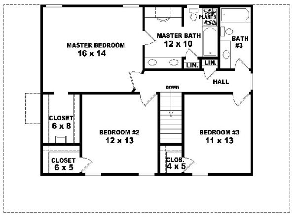 Upper/Second Floor Plan: 6-116