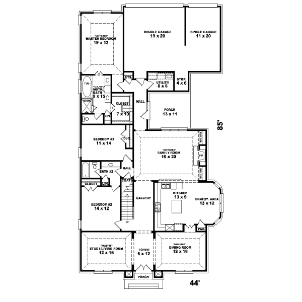 Main Floor Plan: 6-1164