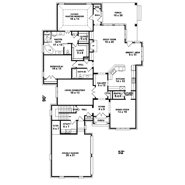 Main Floor Plan: 6-1166