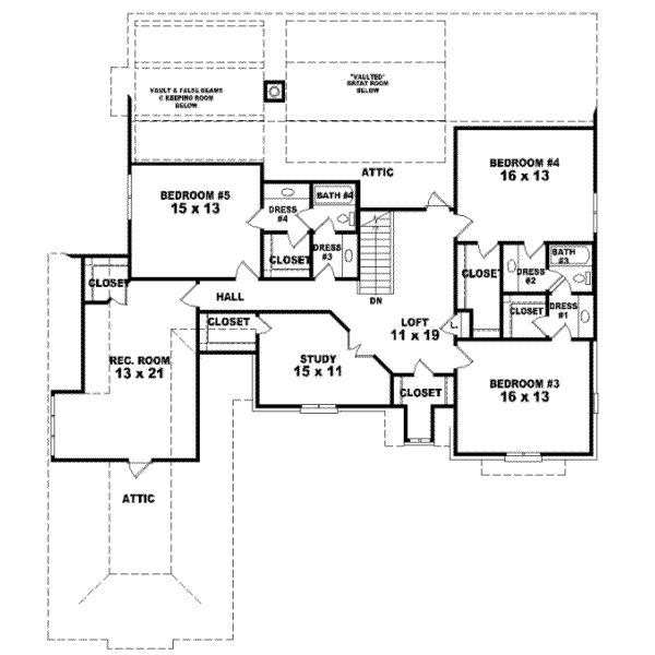 Upper/Second Floor Plan: 6-1170