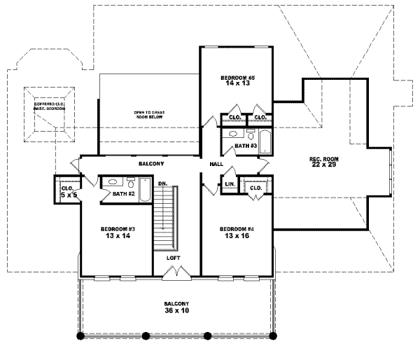Upper/Second Floor Plan: 6-1175