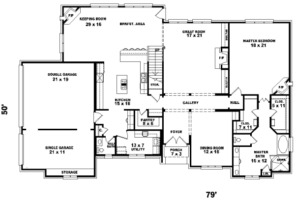 Main Floor Plan: 6-1177