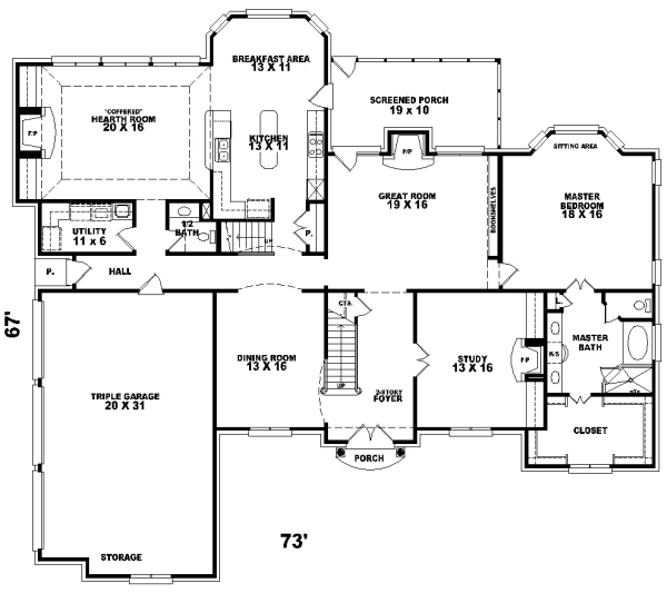 Main Floor Plan: 6-1185
