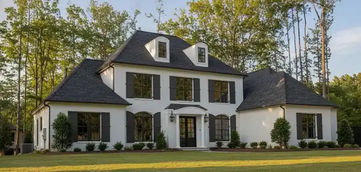 Southern Colonial house plans 6-1186 - front exterior, 4,536 sq ft, 5 bed, 4 bath house plans | Monster House Plans
