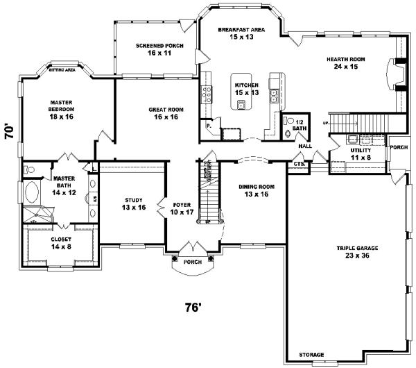 Main Floor Plan: 6-1186