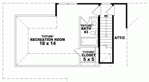 Upper/Second Floor Plan: 6-1189