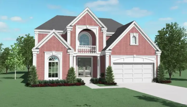 European house plans 6-1190 - front exterior, 4,243 sq ft, 4 bed, 4 bath house plans | Monster House Plans