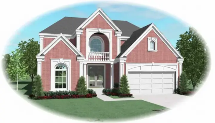 European house plans 6-1191 - front exterior, 4,691 sq ft, 3 bed, 4 bath house plans | Monster House Plans