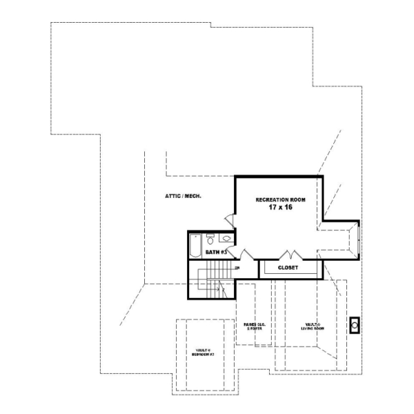 Upper/Second Floor Plan:6-1192