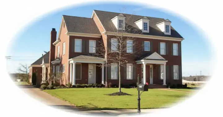 Early American house plans 6-1199 - front exterior, 3,747 sq ft, 3 bed, 3 bath house plans | Monster House Plans