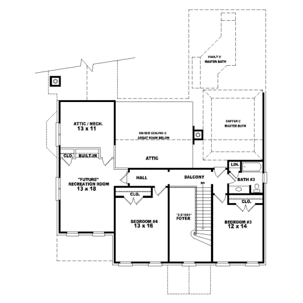 Upper/Second Floor Plan: 6-1199