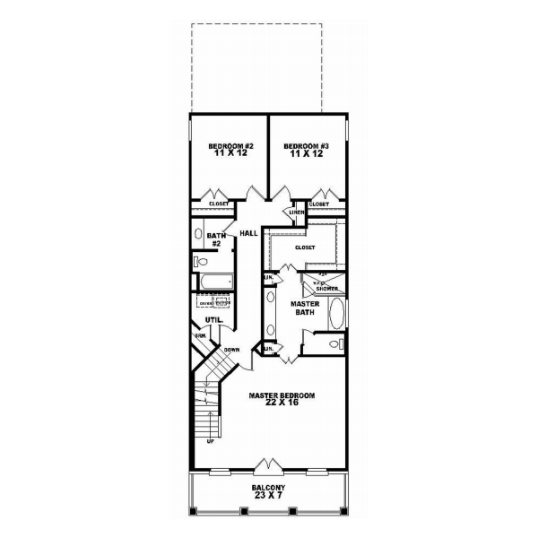 Upper/Second Floor Plan: 6-120