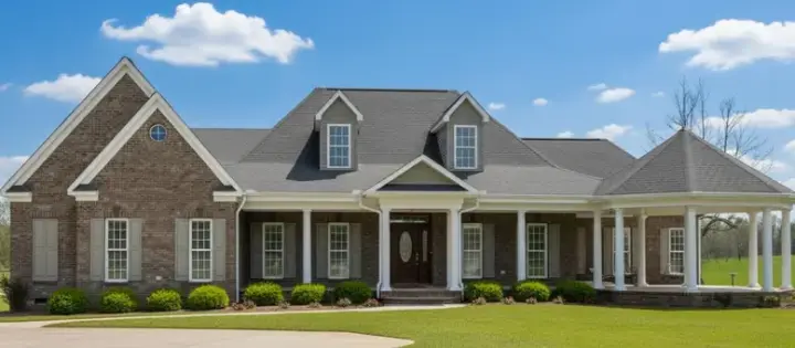 Southern house plans 6-1201 - front exterior, 3,618 sq ft, 3 bed, 2 bath house plans | Monster House Plans