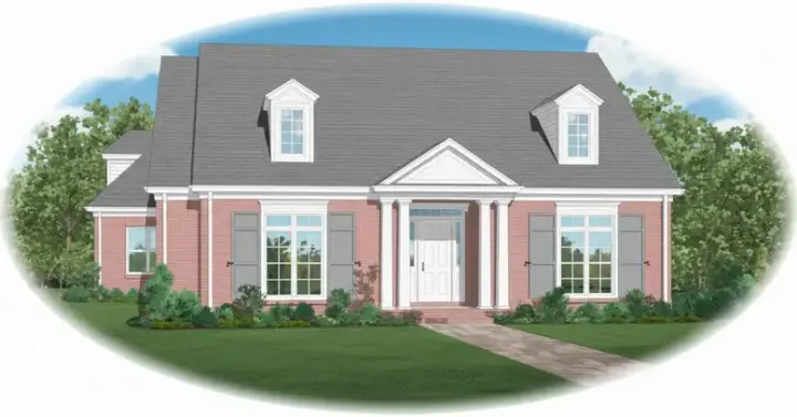 Southern house plans 6-1205 - front exterior, 3,236 sq ft, 3 bed, 2 bath house plans | Monster House Plans