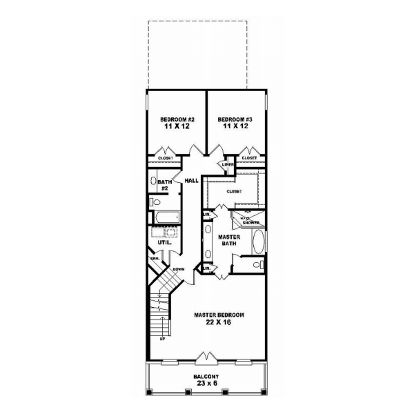 Upper/Second Floor Plan: 6-121