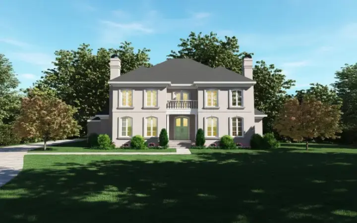 European house plans 6-1210 - front exterior, 4,177 sq ft, 4 bed, 3 bath house plans | Monster House Plans