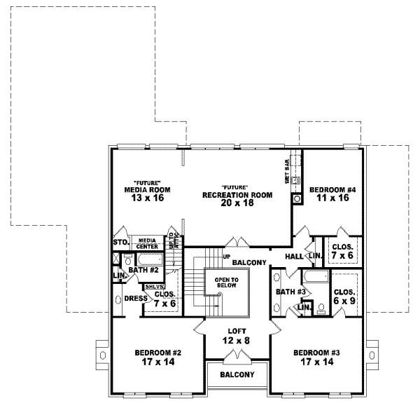 Upper/Second Floor Plan: 6-1210