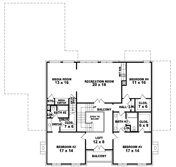 Upper/Second Floor Plan: 6-1211