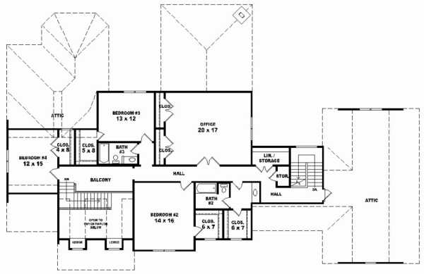 Upper/Second Floor Plan: 6-1213