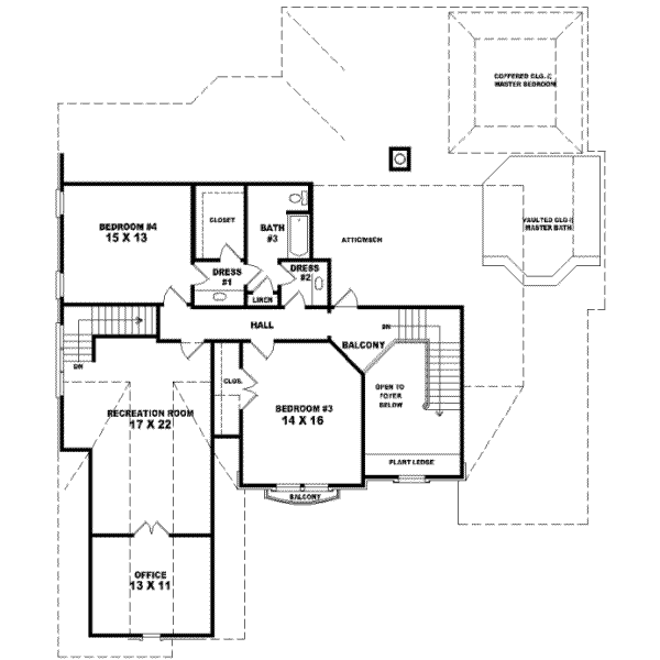 Upper/Second Floor Plan: 6-1216