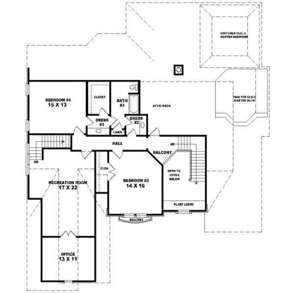 Upper/Second Floor Plan: 6-1218