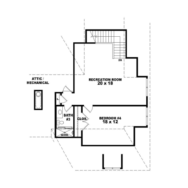 Upper/Second Floor Plan: 6-1220