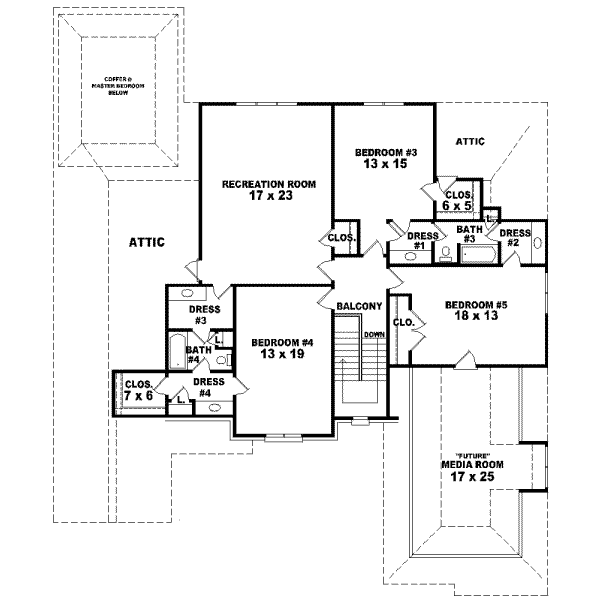 Upper/Second Floor Plan: 6-1221