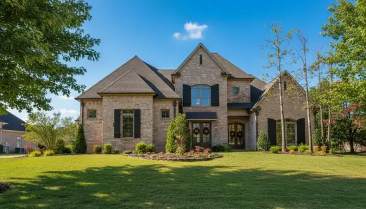 European house plans 6-1230 - front exterior, 4,313 sq ft, 4 bed, 4 bath house plans | Monster House Plans