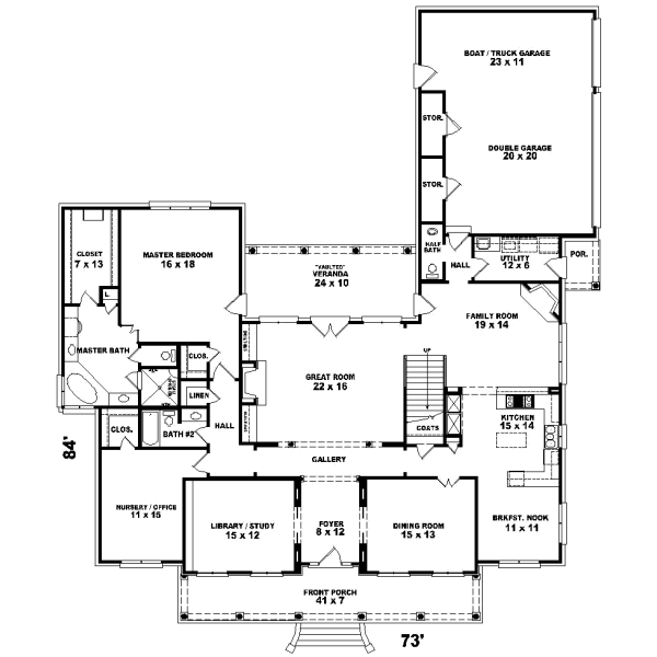 Main Floor Plan: 6-1234