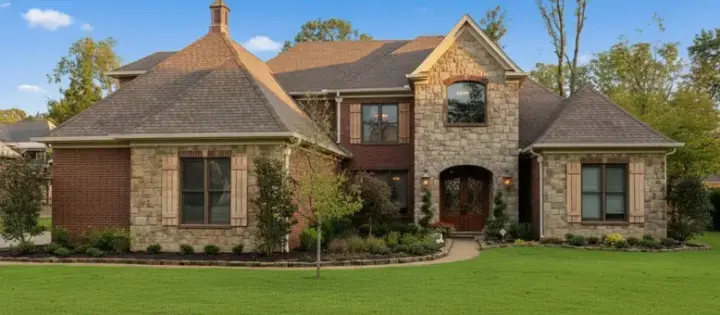 Traditional house plans 6-1239 - front exterior, 4,299 sq ft, 4 bed, 4 bath house plans | Monster House Plans