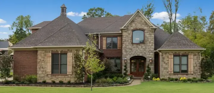 European house plans 6-1243 - front exterior, 4,852 sq ft, 4 bed, 4 bath house plans | Monster House Plans