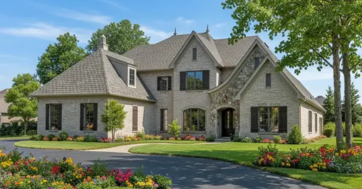 French Country house plans 6-1248 - front exterior, 4,871 sq ft, 4 bed, 4 bath house plans | Monster House Plans