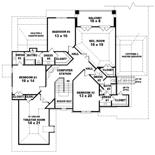 Upper/Second Floor Plan: 6-1250