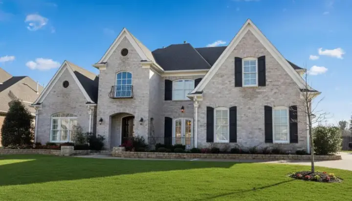 Traditional house plans 6-1256 - front exterior, 4,300 sq ft, 4 bed, 5 bath house plans | Monster House Plans