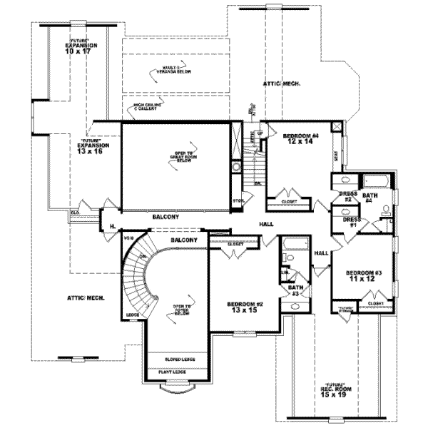 Upper/Second Floor Plan: 6-1261