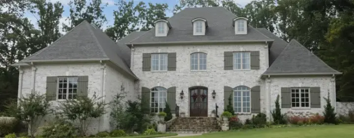 European house plans 6-1267 - front exterior, 4,627 sq ft, 4 bed, 4 bath house plans | Monster House Plans
