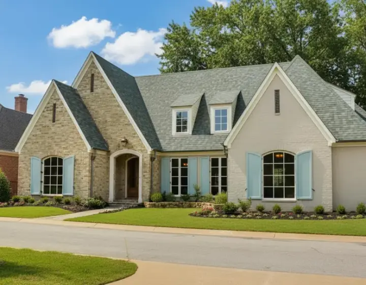 European house plans 6-1273 - front exterior, 5,420 sq ft, 5 bed, 5 bath house plans | Monster House Plans