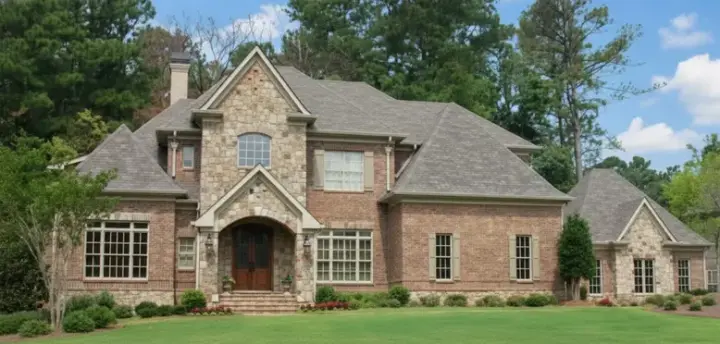 Traditional house plans 6-1275 - front exterior, 4,522 sq ft, 4 bed, 4 bath house plans | Monster House Plans